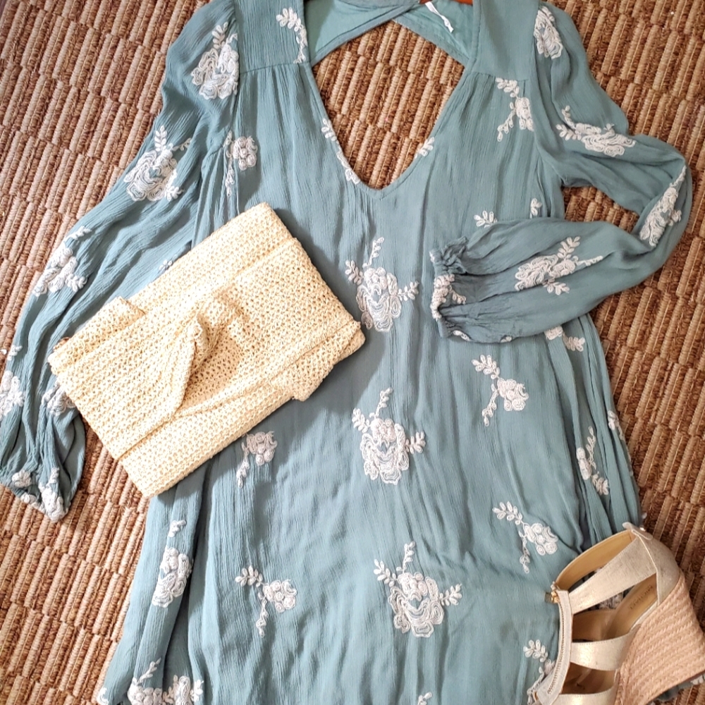 Embroidered Austin Mini Dress